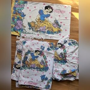 Vintage snow white sheets